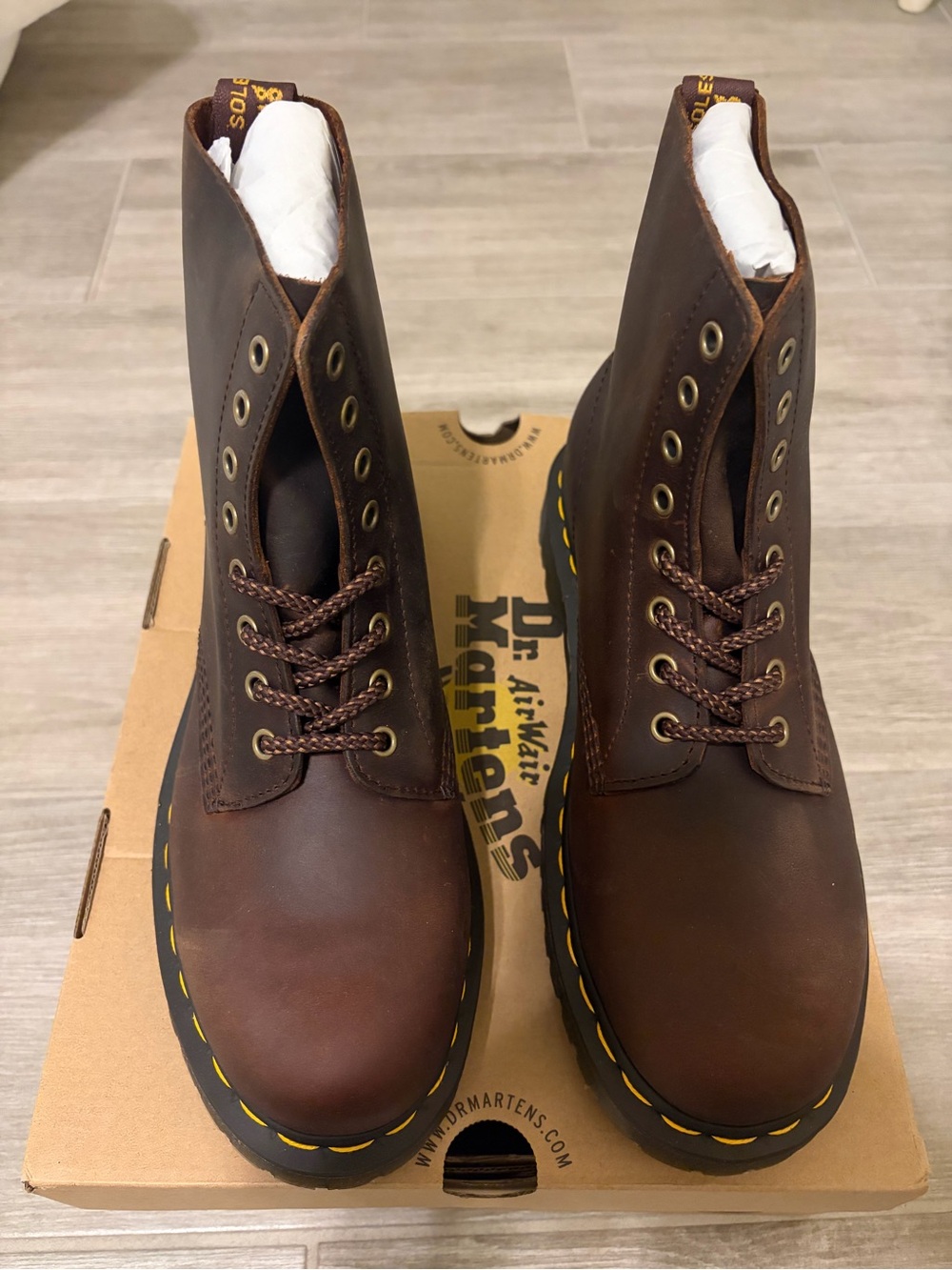Dr. Martens Chestnut Brown 1460 Pascal Boots (Style 30670294)